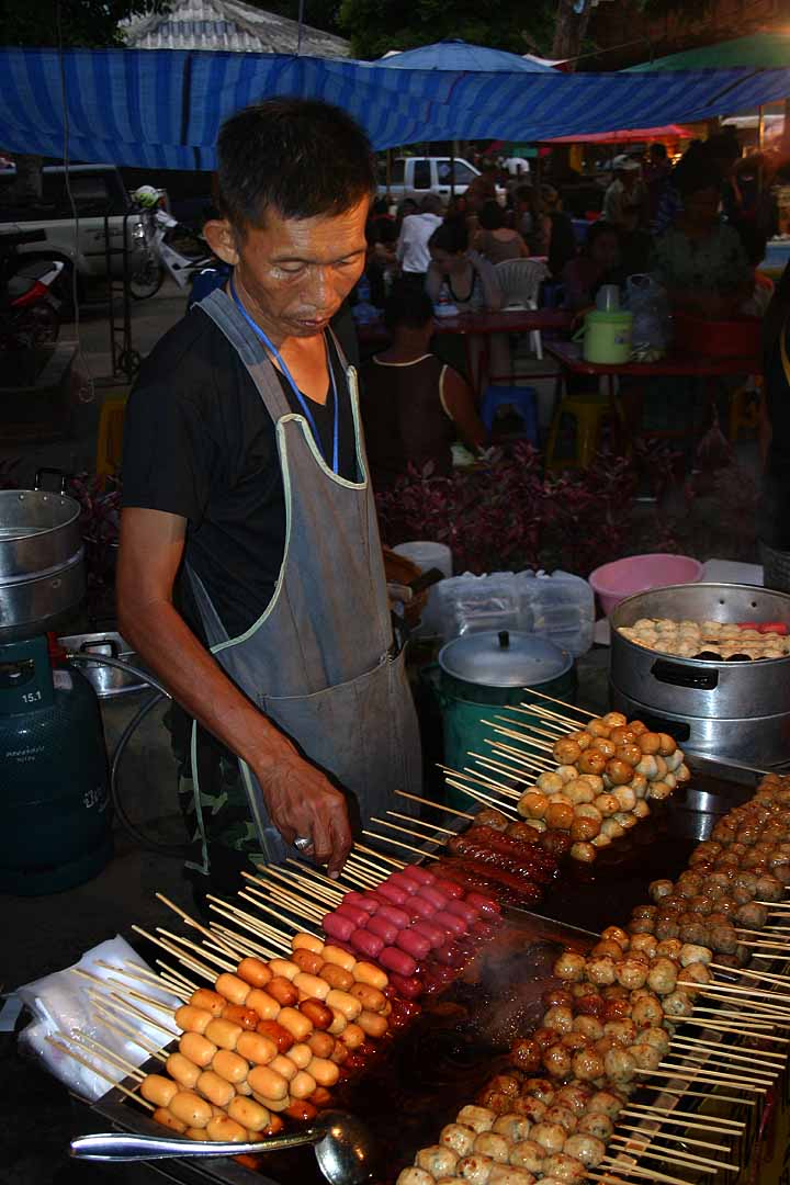 Ingredients and cooking pots during a Chiang Mai cooking class